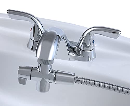 RinseWorks - Aquaus 360 Hand Held Bidet for Faucet - Warm Water Bidet - 2 Certified BackFlows - NSF 61 Compliant - Dual Pressure Controls – 3” to 11” Spray Reach - 3 Year Warranty – (Polymer Sprayer)