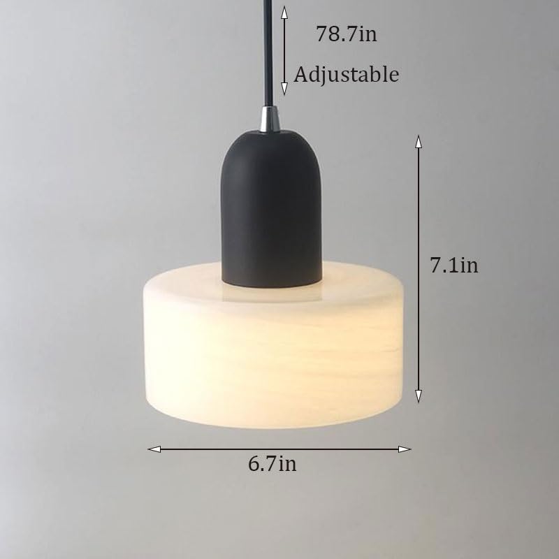 Petite suspension E27 en verre réglable pour optimiser l'éclairage des petits espaces - 7