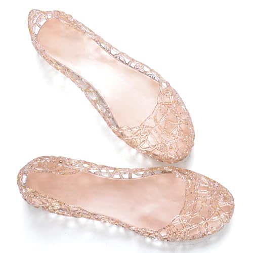 Image of Dear Time Women Flat Heel Summer Beach Jelly Shoes