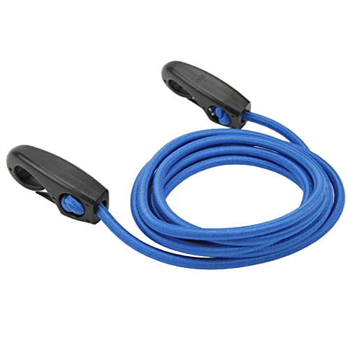 Alomejor Kayak Bungee Cord Shock Absorbing Elastic Kayak Canoe Cord Stretch String Surfboard Paddle Rope for Kayak Boat Surfing(blue)