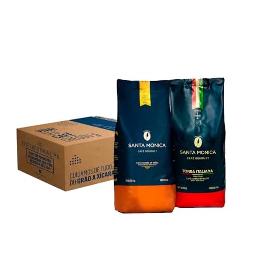 Pack Café Santa Monica Grão Gourmet 1KG e Torra Italiana 1KG