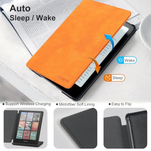Image of CoBak Magnetic Case for 7 inch Kindle Paperwhite 12th Gen 2024 and Kindle Colorsoft - Compatible with iPhone MagSafe, for Samsung /Belkin /Anker Wireless Charging Pads, Lightweight, Auto Sleep Wake