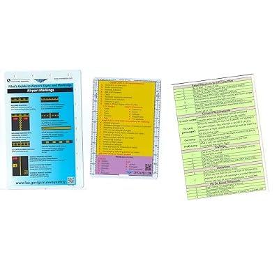Crystal Pilot Private Pilot VFR Study Guide-1 + Acronym Cheat Sheet + Airport Markings Cheat Sheet