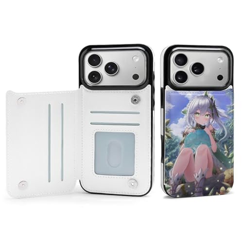 BFLiRuW �Ή� iPhone 17 �P�[�X �蒠�^ �i�q�[�_ Genshin �A�C�t�H�� 17 Air 17 Pro 17 Pro Max �p �J�o�[ �X�}�z�P�[�X ����PU���U�[ �J�[�h���[ ���z�^ �ϖ��C �}�O�l�b�g �X�^���h�@�\�t�� iPhon