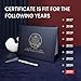 SUNEE Certificate Holder – US Citizenship Gifts Elegant Certificate Cover with Clear Protector for 8.5