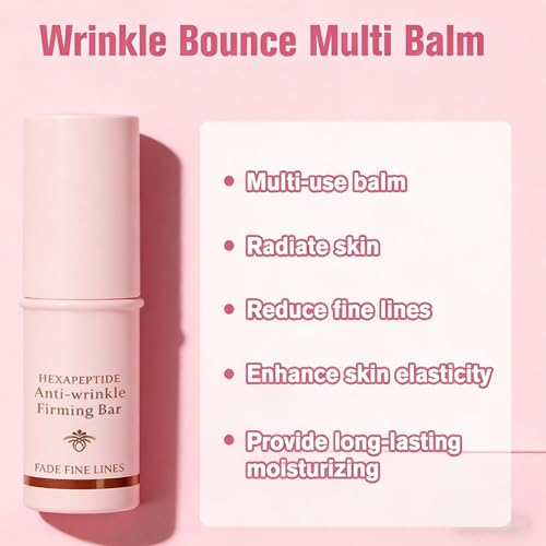 KTouler 2Pcs Honey Peptide Hydrating Multi Balm Stick | Eye Face Neck Cream Make Up Base & Moisture Peptide Stick | Skin Care All-in-One Daily Moisturizer Stick