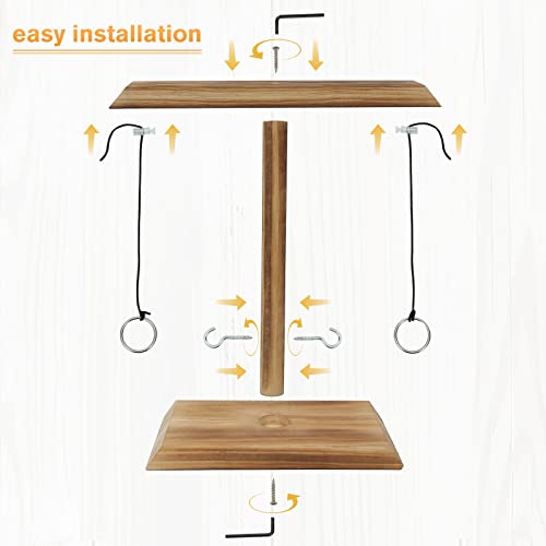 Ring Toss Games For Adults, Fun Hook And Ring Game, Handmade Wooden Interactive Game For Home, Bars And Party 2023 Newly Classic Large Size #TOP1
