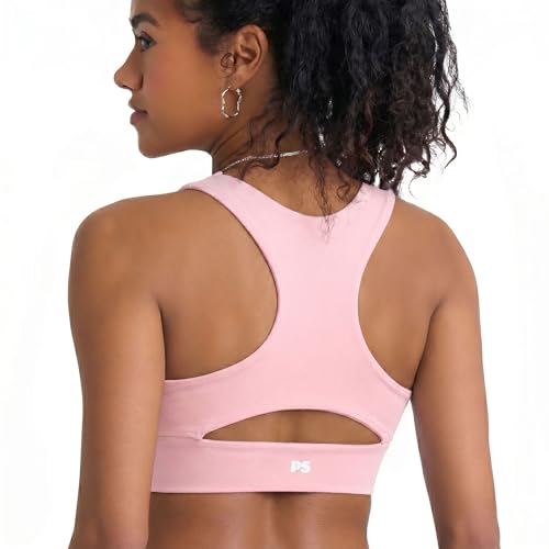 Image of POPSUGAR Sports Bras for Women - Y Back, High Neck, Strappy & Long Line Padded Racerback Bra Workout Yoga Top Racer Back Bra