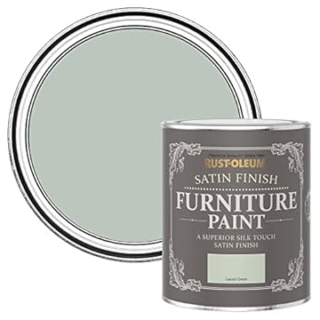 Rust-Oleum Green Furniture Paint in Satin Finish - Laurel Green 750ml