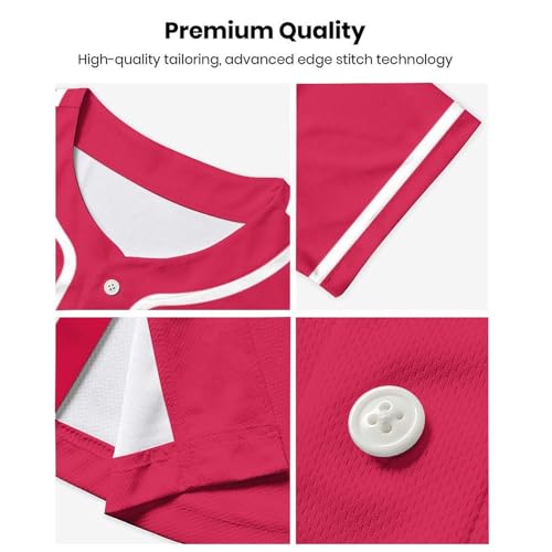 Lalkllo Camisa masculina de beisebol lisa lisa casual abotoada manga curta uniforme esportivo P-2GG,