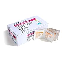 MediChoice 5x8 Antiseptic Towelettes, Individually Wrapped Sterile & Alcohol Free Wipes, CLT100 Box of 100
