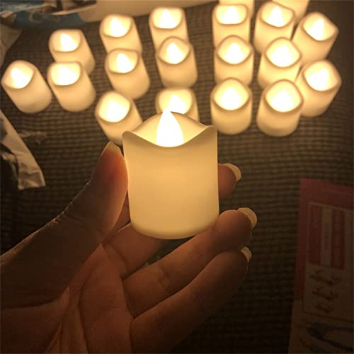 image for HIILU Flameless LED Tea Light Candles LED Votive Candles Battery-Opera