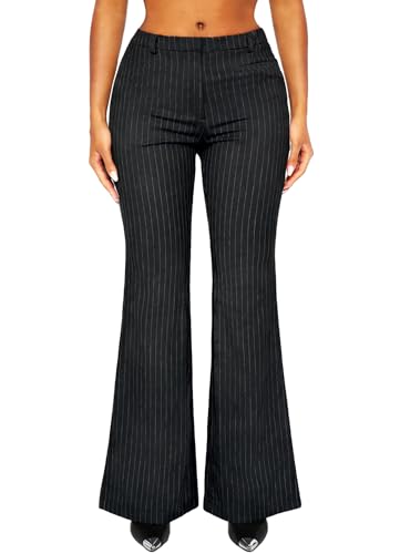 Pantalon de costume rayé femme HAWILAND idéal pour le bureau