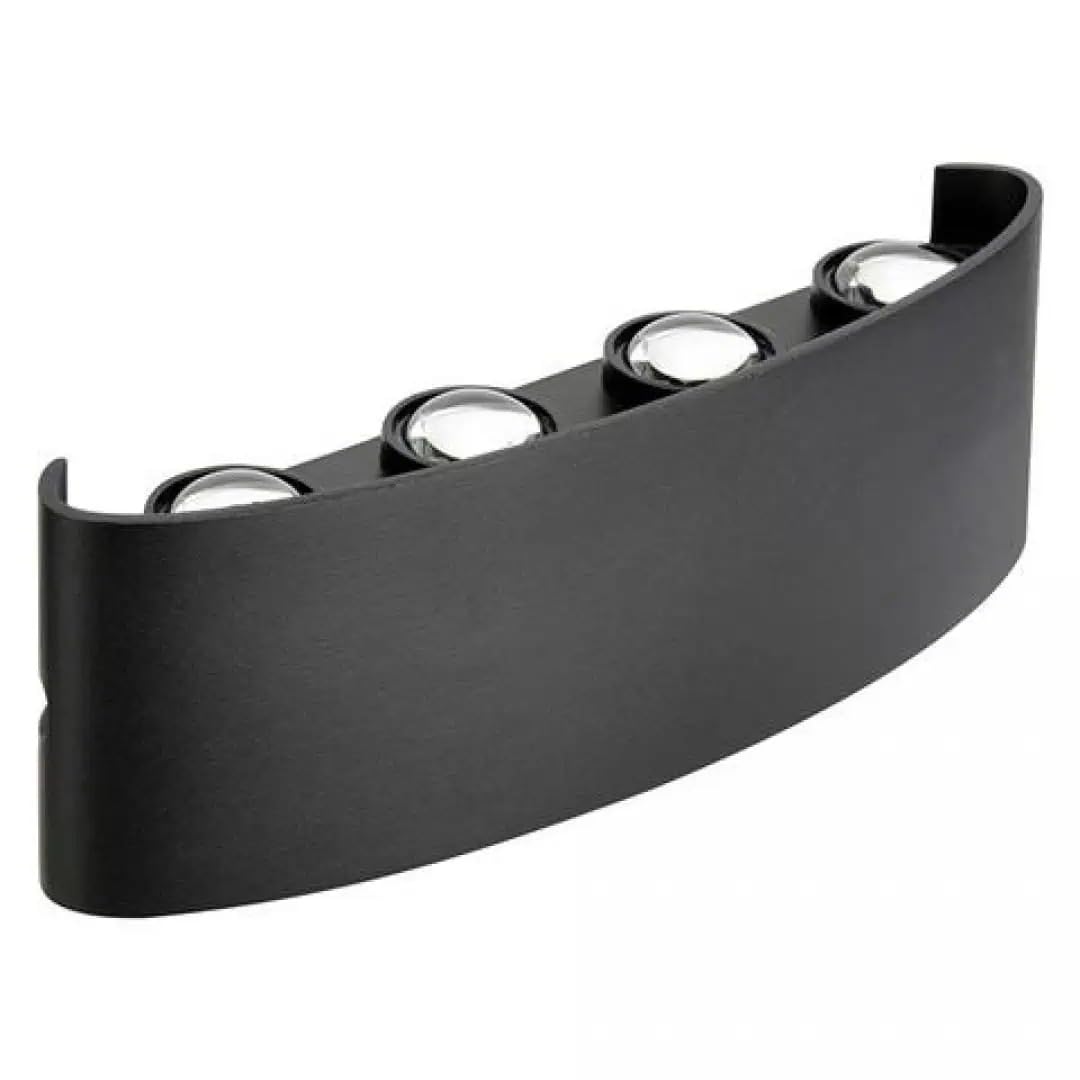 Apparecchio per facciata a LED – 8 W – 4200 K bianco neutro – 720 lm – IP65 – compatto ed elegante – PROTON-8