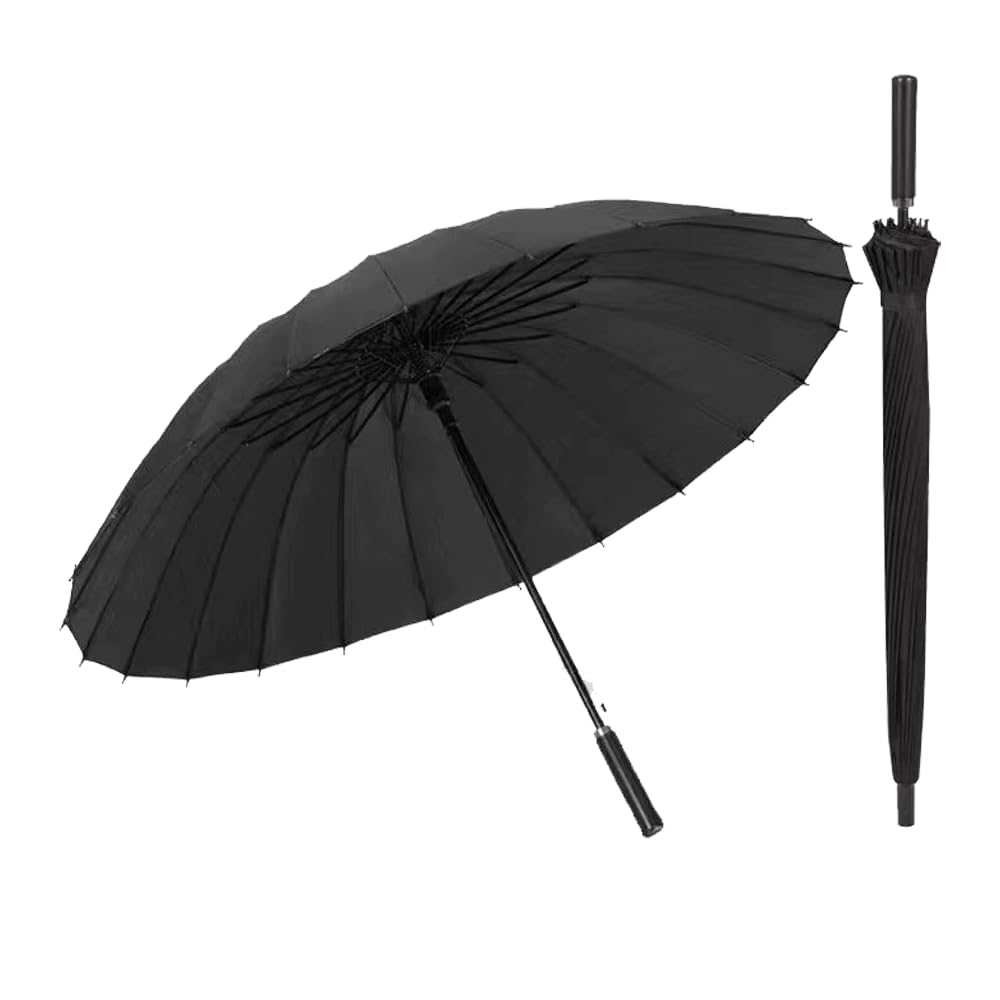 Paraguas Grande XXL 24 Varillas Antiviento Automático Hombre Mujer Paraguas 150cm Clásico Golf Largo Con Doble Capa Para Resistente Fuerte Prueba De Viento