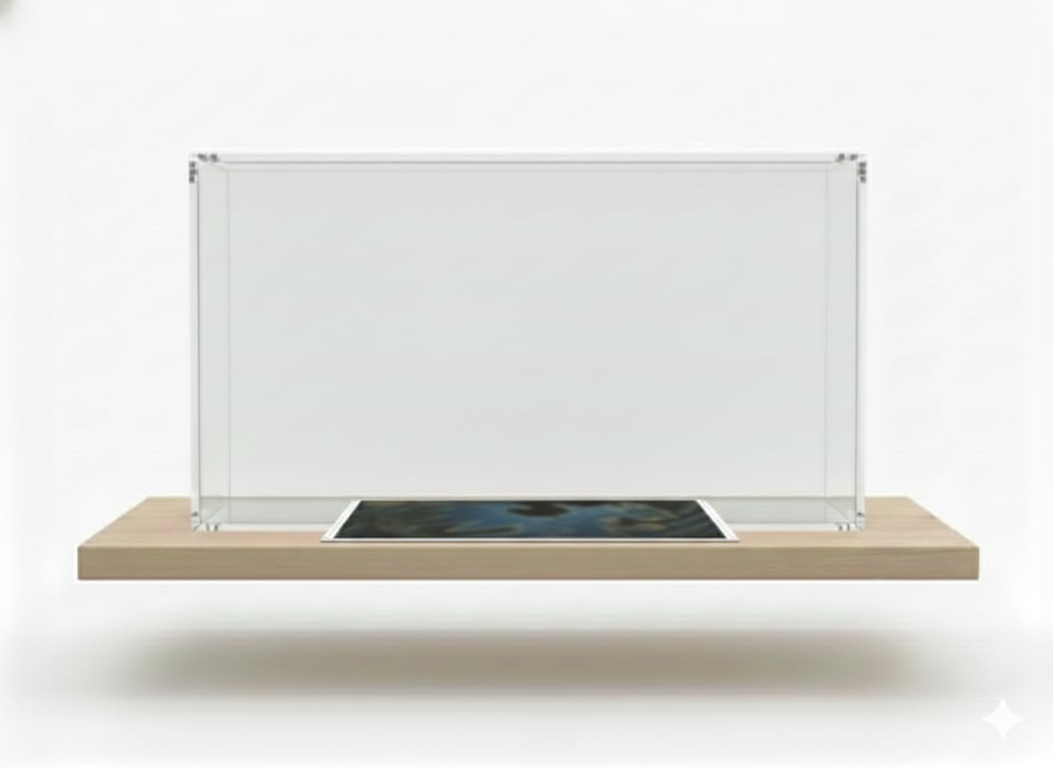 PKMN UPC Acrylic Case Protector – Magnetic 8+5mm Stackable Clear Acrylic Display Case – Compatible with Mega Charizard X ex Collector Boxes (UPC 151)