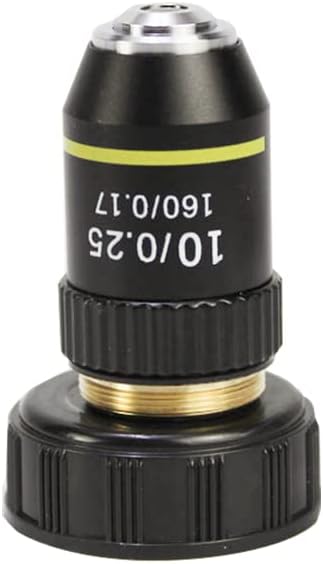 195 Black Achromatic Objective 4X 10X 20X 40X 60X 100X Microscope Objective Lens RMS 20.2mm Objective Parts (Color : 60X) (20X)