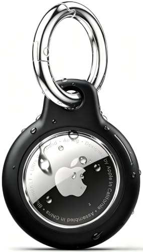 TNSNK for Airtag Holder Case with Lock, Black