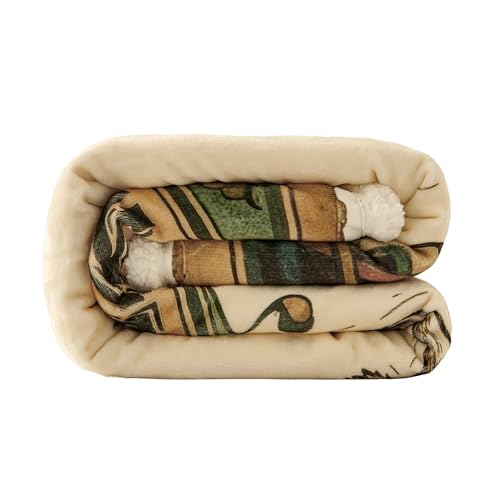 Image of Indigo Hill by HiEnd Accents Highland Cow 54x68 Sherpa Throw Blanket