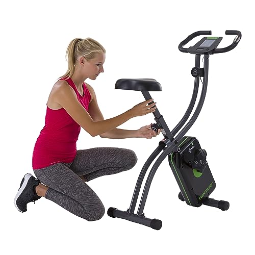 Tunturi Cardio Fit B20 X Bike Hometrainer, fiets, inklapbaar, fitnessfiets, hometrainer, fietstrainer met lcd-scherm en tablethouder, zwart - Afbeelding 5