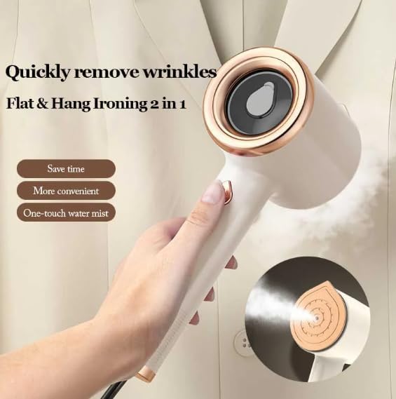 Miniatura 4 de Mini plancha portátil de mano 2024, mini plancha de vapor de viaje, vaporizador de ropa de mano, precalentamiento rápido, planchado en seco a vapor,