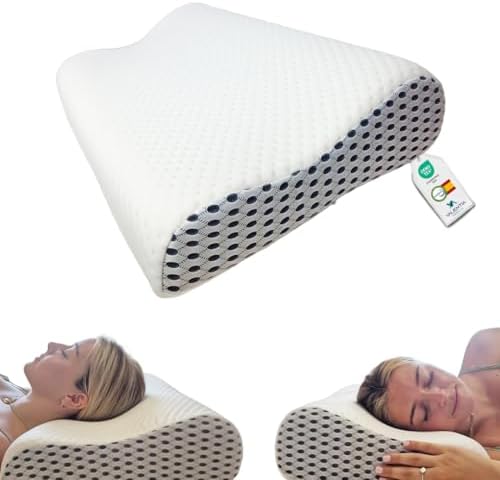 Almohada Viscoelastica Cervical con Doble Altura Ergonomica para ...