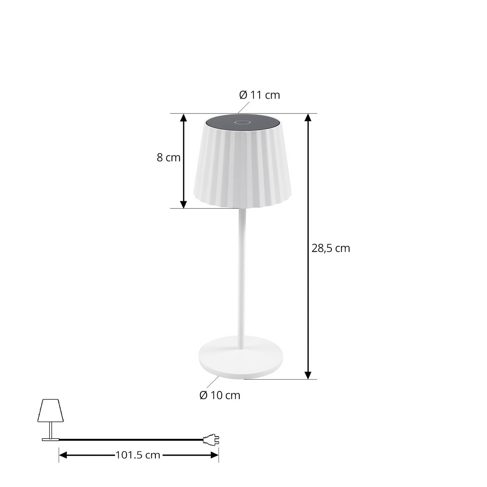 Lindby LED Esali dimmbar (Modern) in Weiß aus Aluminium (1 flammig,) Wohnzimmerleuchte