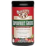 Barlean's Superfruit Greens Powder With Antioxidant Power Of Berries, Fruits And Vegetables – Strawberry Kiwi Flavor - Vegan, Non-GMO, Gluten-Free - 9.52 oz