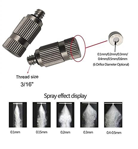 Buses de brumisation en acier inoxydable haute pression durables