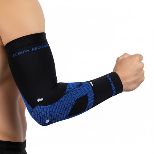 Enforma Codera Compresion Elbow Recovery Diseño Ergonómico Para Brazo Derecho Izquierdo Con Taping Biomecánico Soporte Codo Antibacteriano Alivio Dolor Epicóndilo Tendinitis Pádel Tenis