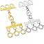 2Pcs 3 Silver 3Gold