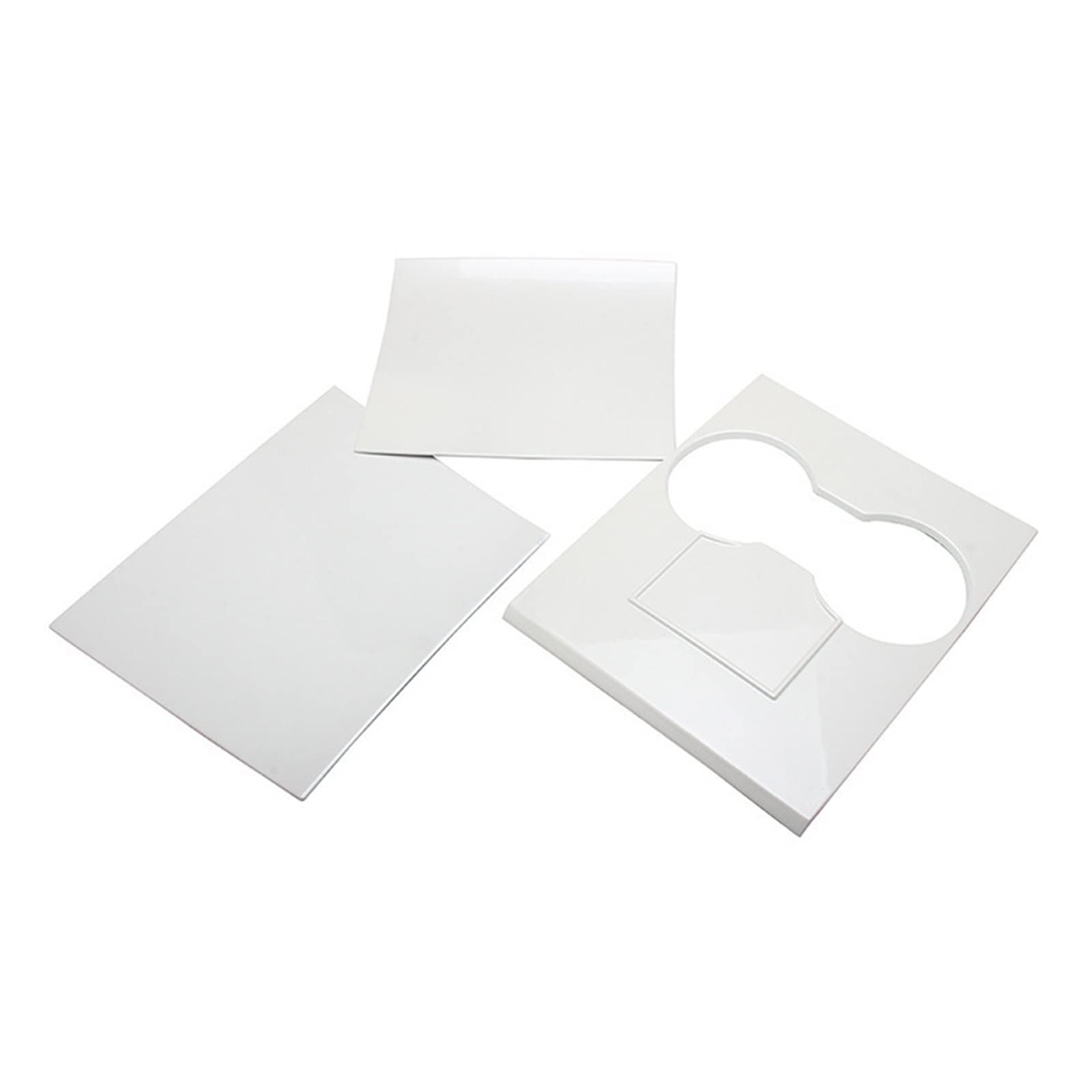 Housse de console centrale anti-rayures pour Model 3 protection blanc