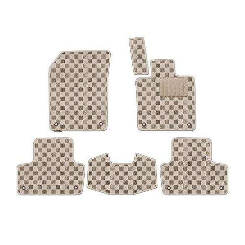 Hotfield ボルボ 互換品 Volvo XC60 UB系 UD系 フロアマット/カジュアル チェックベージュ