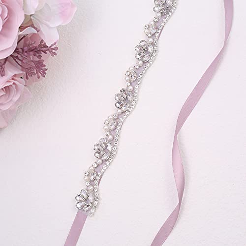 Rhinestone Bridal Belt Bridesmaid Sash Crystal Wedding Belt for Prom Dress Evening Gown4