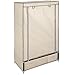 Produktbild TecTake Kleiderschrank Stoffregal Garderobe Faltschrank mit 3 Schubladen & 1 Kleiderstange - Diverse Farben - (Beige | Nr. 402533)