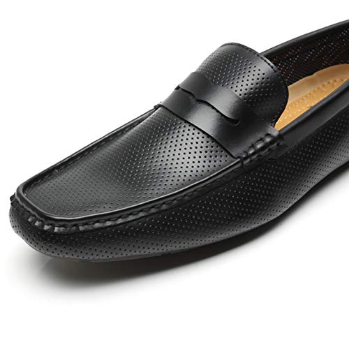 Faranzi Mens Penny Loafers Driving Moccasins Slip on Loafers Lightweight Comfortable Casual Driving Shoes Boat Shoes for Men
