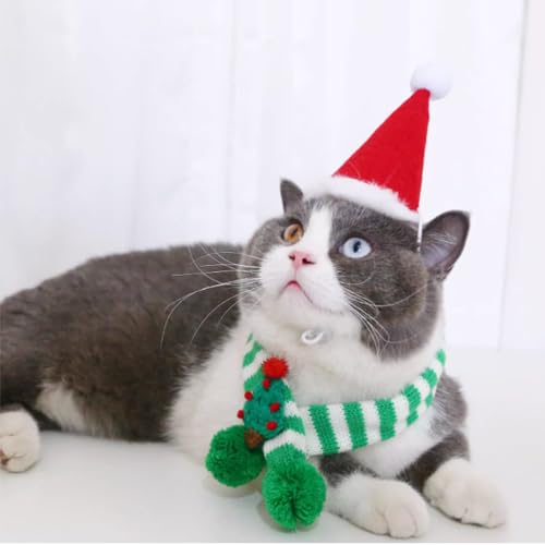 Pañuelo navideño para mascotas ANIAC tamaño pequeño verde miniatura 5