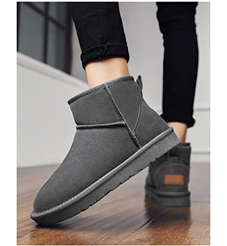 Women's Winter Snow Boots, Boston Mini Boots For Women,Women's Mini Snow Boots,Plush Lined Warm Mini Anti-Slip Outdoor Female Ankle Boots,Classic Water Resistance Shearling Boots,Comfortable Winter Bo #TOP5