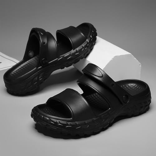 Slide Sandals for Men - Thick Sole Adjustable Straps Beach to Shower, US 7-11 (40-45 EU)2