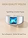 FindChic Blue Gemstone Ring for Men Stainless Steel Cocktail Statement Ring for Women Size 10