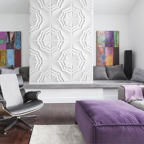Paneles de Pared 3D de PVC Impermeable y Pintable para Decoración Interior de Hogar 6