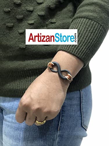 ARTIZANSTORE Iron Infinity Bracelet Unisex Mens Womens Jewellery Iron Anniversary Blacksmith Made4