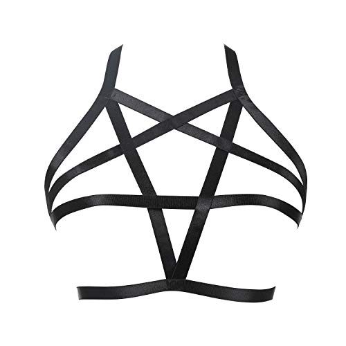 white harness bralette