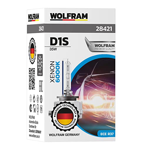 WOLFRAM XENON WHITE VISION BULB D1S, 6000K, blue stick, 12V, 35W, 28421, folding box (1 lamp)