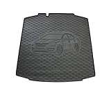 Especificaciones técnicas: revestimiento de goma para maletero específico para vehículos con el motivo del vehículo correspondiente; fabricado con una mezcla de goma de alta calidad (no plástico), resistente a los disolventes e impermeable y no absorbe la humedad. Debido al alto peso y a los pomos en la parte inferior, la alfombrilla es antideslizante en el maletero y evita que la carga se deslice. Un equipo bonito y útil para cualquier coche, de forma óptica y práctica