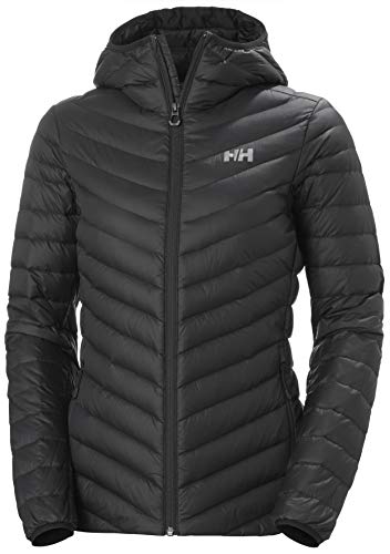 Helly-Hansen Womens Verglas Hooded Down Insulator Jacket, 990 Black, Medium