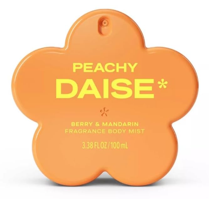 DAISE Peachy Fresh Body Mist for Women, Berry & Mandarin Scented, Light Fruity Fragrance, Cruelty-Free, 3.38 Fl Oz, 1 Pack