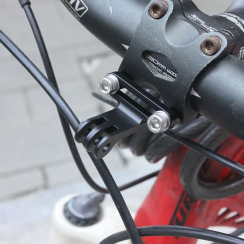Durlo Adapter do mocowania kamery rowerowej do kamery sportowej, uchwyt na kierownicę ze stopu aluminium do kamer