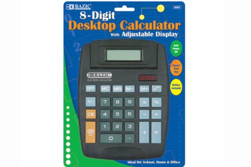 Large Desktop Calculator - 8-Digit (Pack Of 12) #TOP14