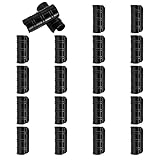 Waziaqoc 20PCS Black Greenhouse Clamps, 32mm/1.26" ABS Snap Clamps Garden Buildings Tube Clips for G
